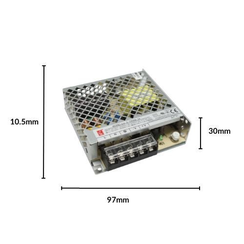 Fuente 24V 100W, Interior IP20 Con Potenciómetro MeanWell - Wattko