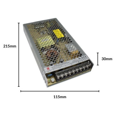 Fuente 24V 200W, Interior IP20 Con Potenciómetro Mean Weel - Wattko