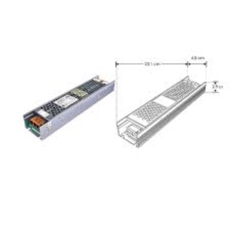 Fuente de alimentación atenuable para tira extraplana de led 160W 24V IP20 - Wattko