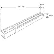 Fuente de alimentación para riel magnético 150 W 48V IP66 NEGRO - Wattko