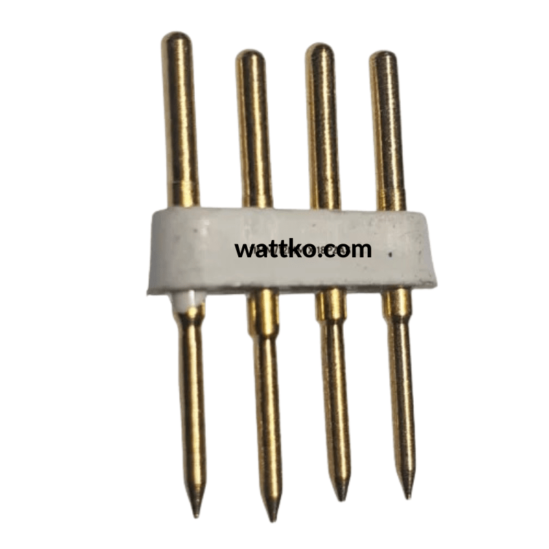 H 4 Pin Para Manguera NEON RGB 12 Mm Pines 127v - Wattko