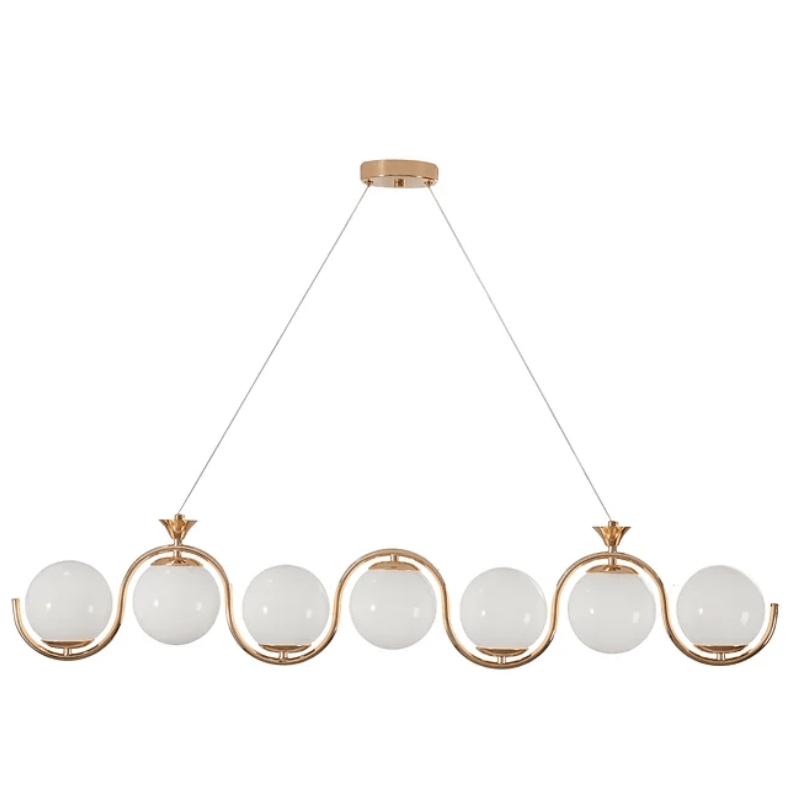 Lampara colgante 7 luces moderno con base E27 - Wattko