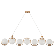 Lampara colgante 7 luces moderno con base E27 - Wattko