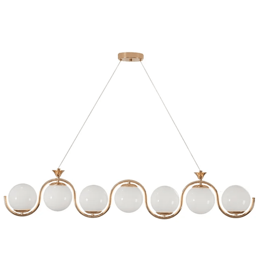 Lampara colgante 7 luces moderno con base E27 - Wattko