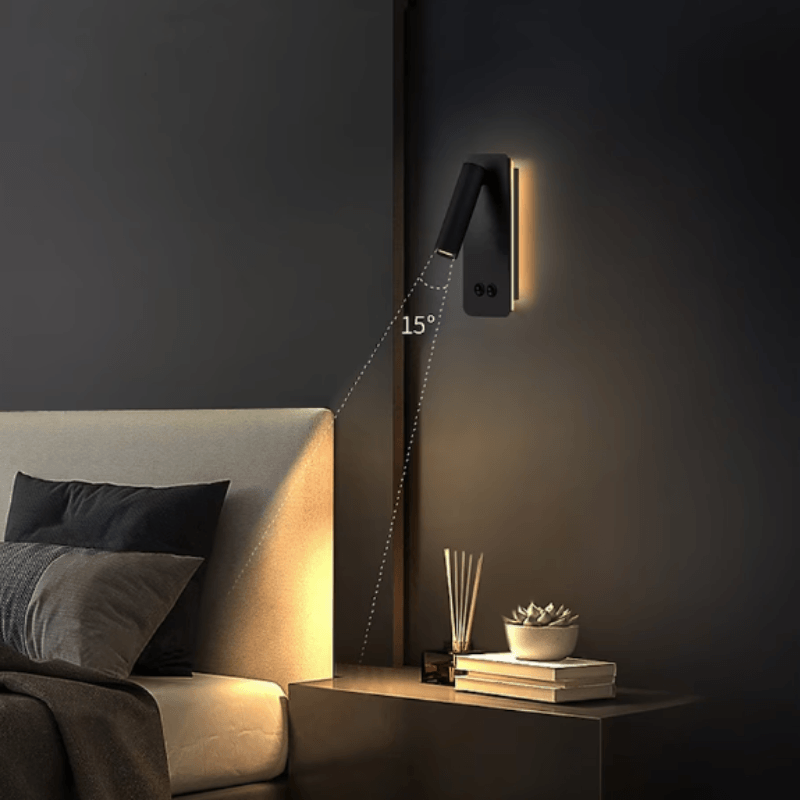 Lámpara de Lectura led Blanca 3w modelo Cabecera - Wattko