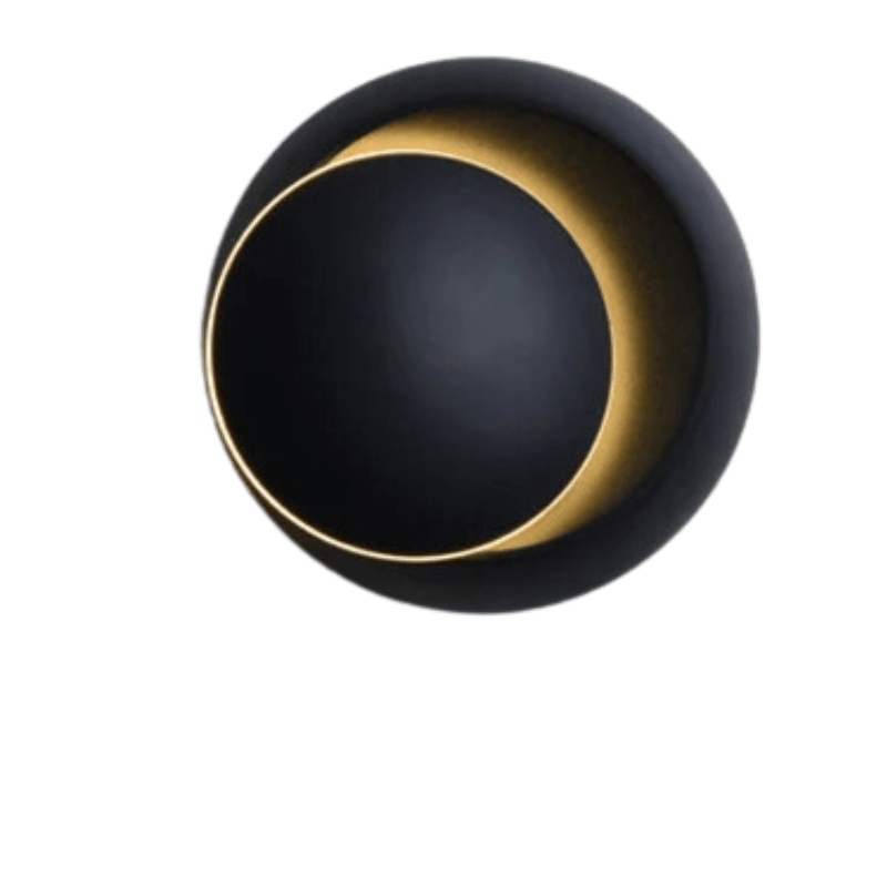 Lámpara Eclipse Led 5W de pared moderna giratoria de 350º 3000k BK - Wattko