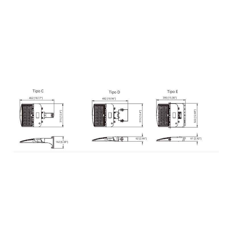 Lampara Suburbana/ Reflector ALE 100W 50K IP66 Exterior Atenuable - Wattko