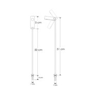 Luminaria Empotrar Mini Poste 3W Blanco Neutro 4100K - Wattko