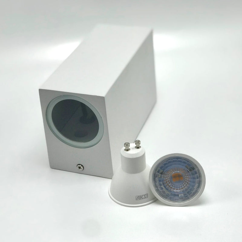 Luminaria para 2 lámparas GU10, 20W IP65de 6W - Wattko