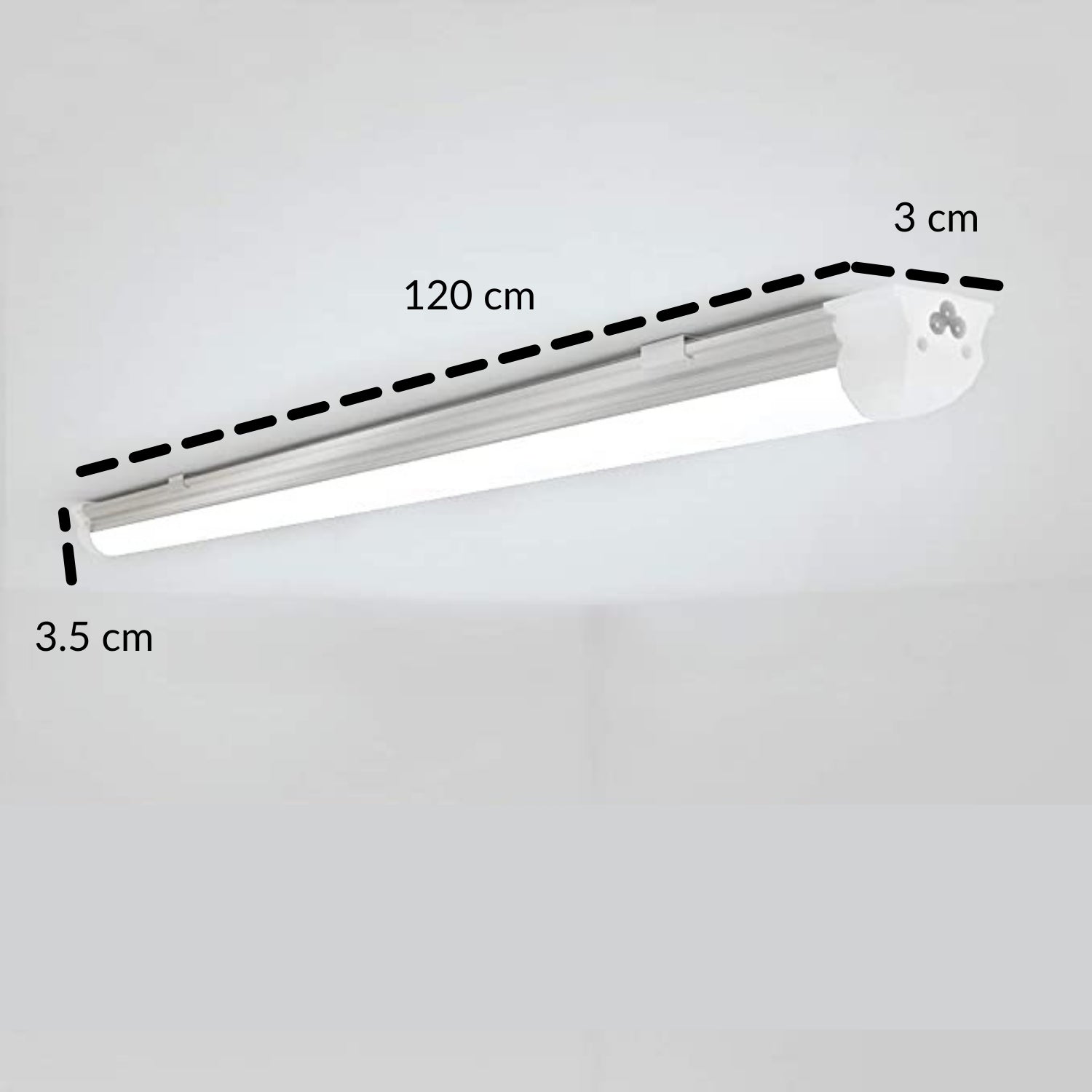 Luminaria Tubo T8 Sobreponer 24w - 4000k - Wattko