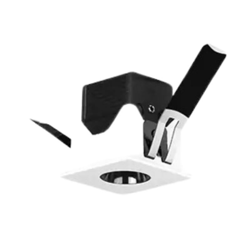 Luminario cuadrado puntual 2W 36° blanco - Wattko