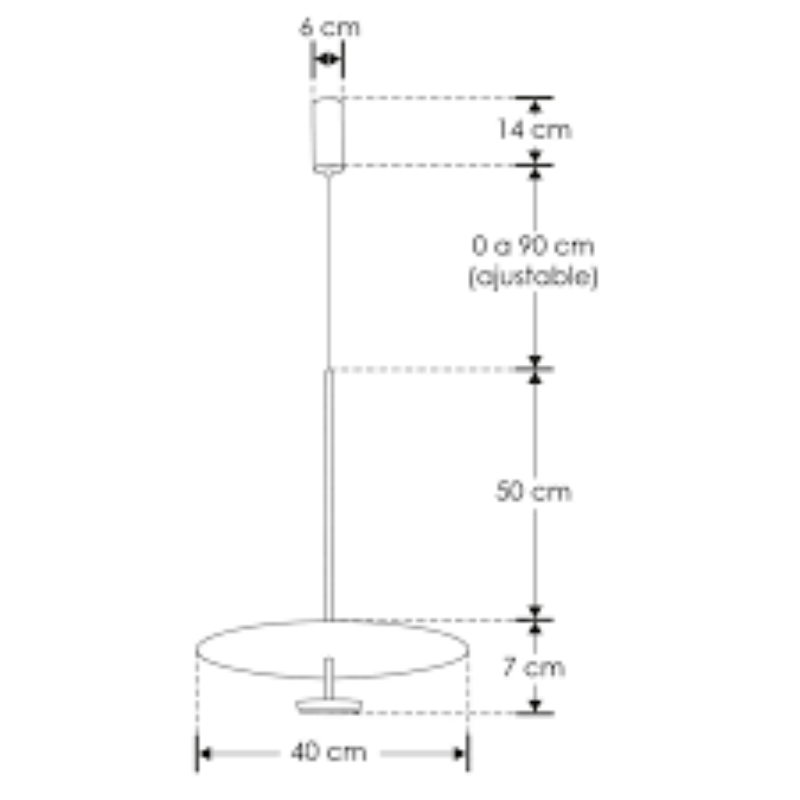 Luminario de Led suspendido para sobreponer en techo - Wattko