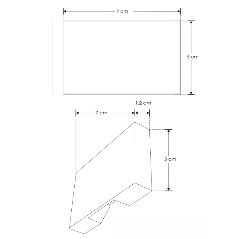 Luminario de pared led 1W luz calida IP65 - Wattko