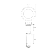 Luminario de piso empotrable 1w Blanco Calido IP65 - Wattko