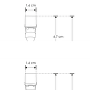 Luminario para riel magnético tipo spot dirigible 7W 48V IP20 Atenuable Blanco - Wattko