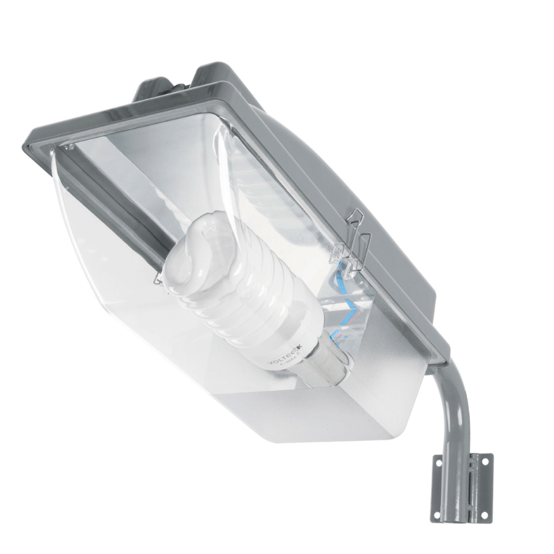 Luminario suburbano de ABS 45 W sensor de luz, con lámpara - Wattko