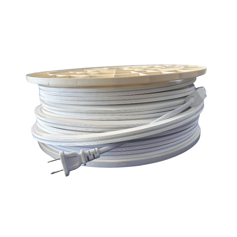 Manguera Neon 1 cm x 1cm Cuadrada 10W x Metro, 127V Directa 3500K Semi Cálido - Wattko