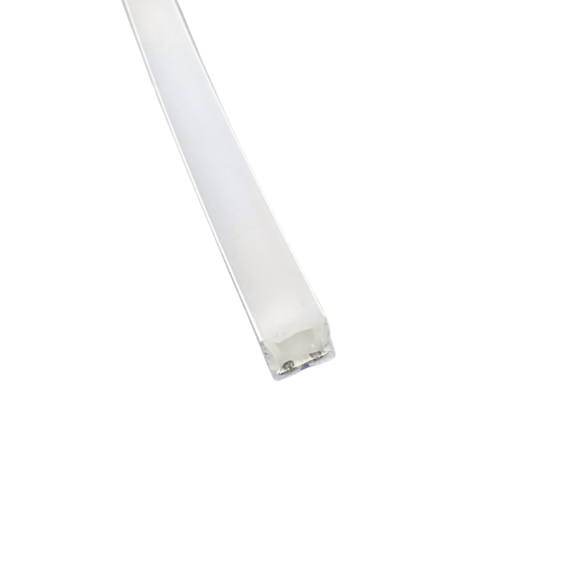 Manguera Neon 1 cm x 1cm Cuadrada 10W x Metro, 127V Directa 3500K Semi Cálido - Wattko