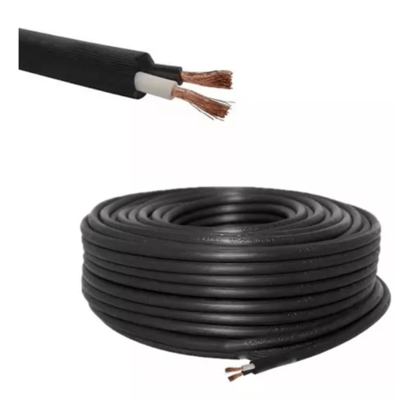 Metro de Cable Uso Rudo Negro Calibre 2x18 AWG - Wattko