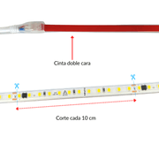 Metro De Manguera LED 2835 Sin Driver 110V 4K Blanco Neutro - Wattko