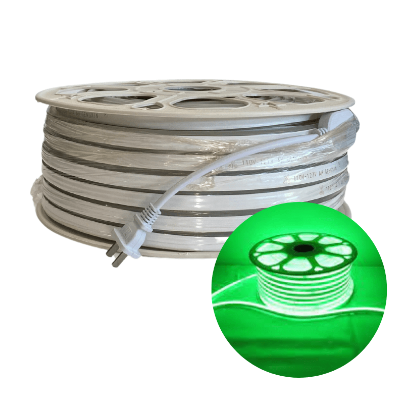 Metro Manguera Neon LED Verde 6W 110V Resistente Al Agua - Wattko