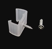 Par de grapa plástica 10MM con tornillo - Wattko