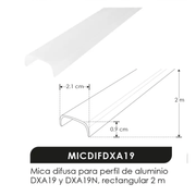 Perfil para tira extraplana de led acabado natural sobreponer 2m - Wattko