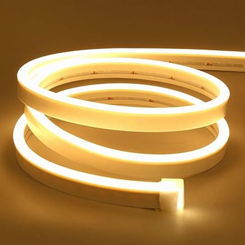 5M Tira Neon LED Blanco Cálido 3k 6W Metro 12V Resitente Al Agua - Wattko