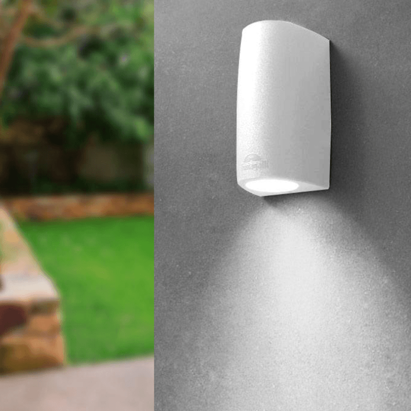 Arbotante Marta Un Disparo GU10 3.5W De Tecnopolímero Blanco, Exterior - Wattko