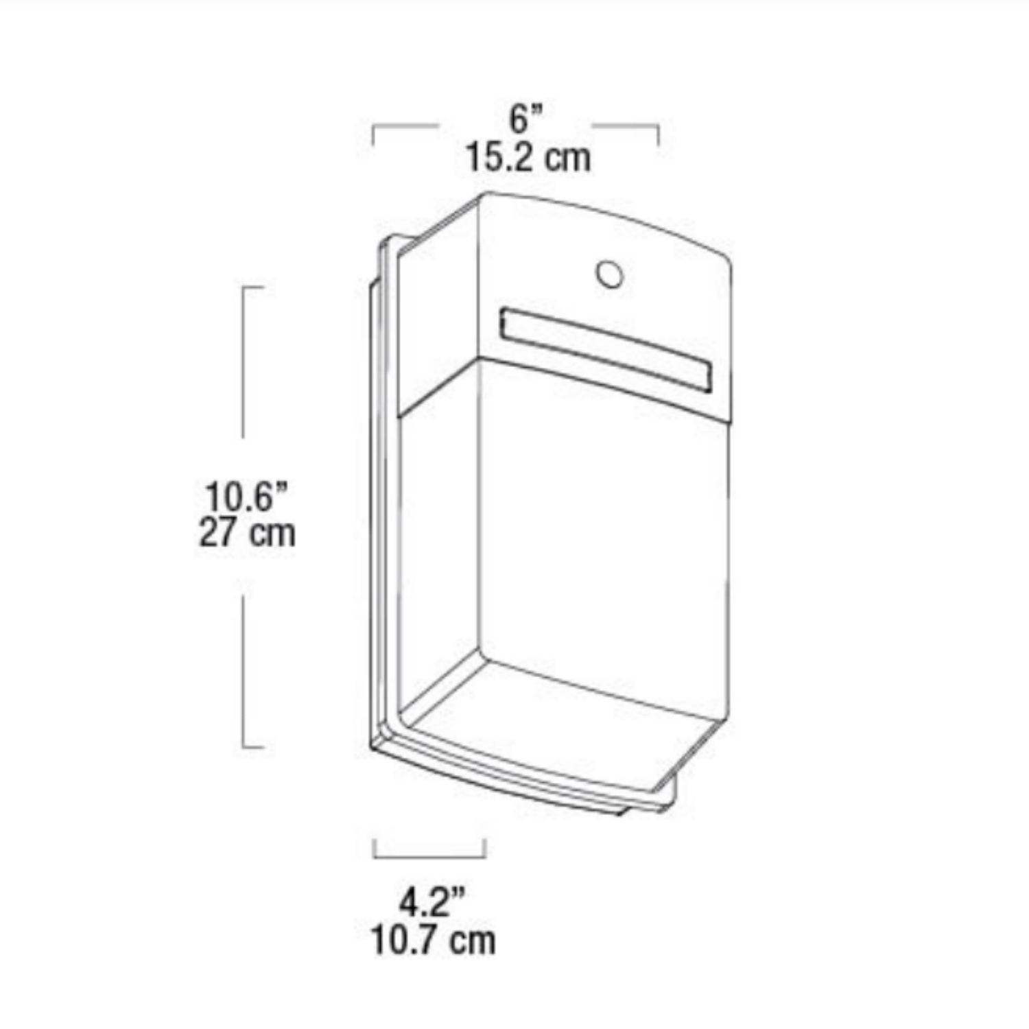 Arbotante NDR con fotocelda para exterior Exeter - Wattko