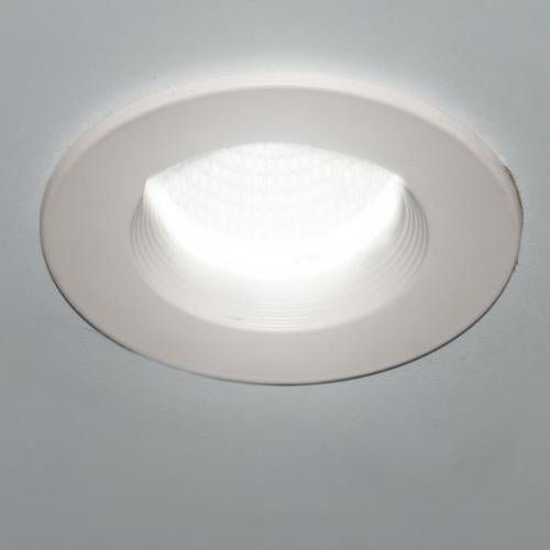 Aro Circular Blanco Para Empotrar, Para Foco MR16 - Wattko