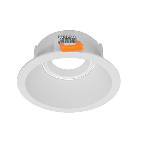 Aro Circular Profundo Dirigible Blanco Para Empotrar Para Foco MR16 - Wattko