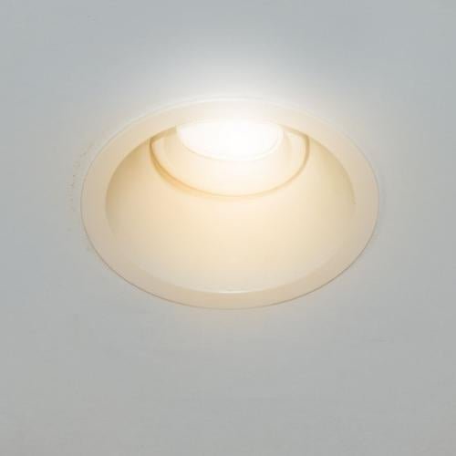 Aro Circular Profundo Dirigible Blanco Para Empotrar Para Foco MR16 - Wattko