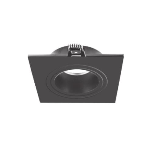 Aro Cuadrado Dirigible De Policarbonato De Empotrar Para Usar Con Foco - Wattko