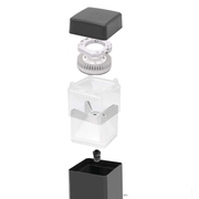 Bolardo LED Elisa 16.5 CM 10W Blanco Cálido Exterior De Tecnopolímero - Wattko