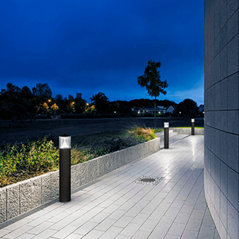 Bolardo LED Elisa 80 CM 10W Blanco Cálido Exterior De Tecnopolímero - Wattko