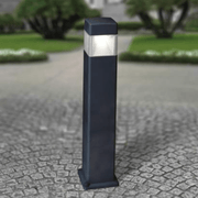 Bolardo LED Elisa 80 CM 10W Blanco Cálido Exterior De Tecnopolímero - Wattko