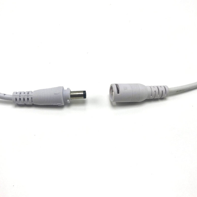 Conector Plug blanco macho y hembra - Wattko