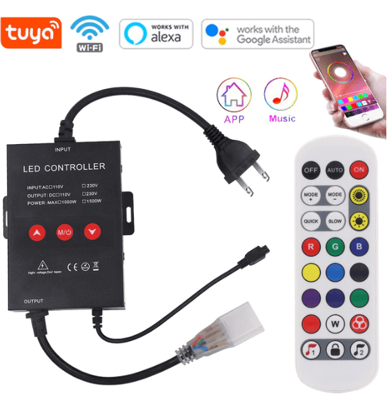 Controlador WIFI Para Manguera 110V, Compatible Alexa y Google Home - Wattko