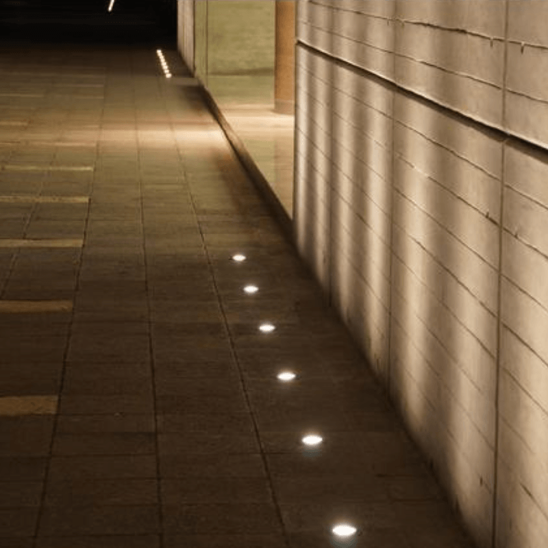 Empotrado De Piso LED Ceci Para Foco GU10 De Tecnopolímeros, Uso Exterior - Wattko