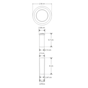 Empotrado Piso .05 W Blanco Cálido 3000k para Exterior - Wattko