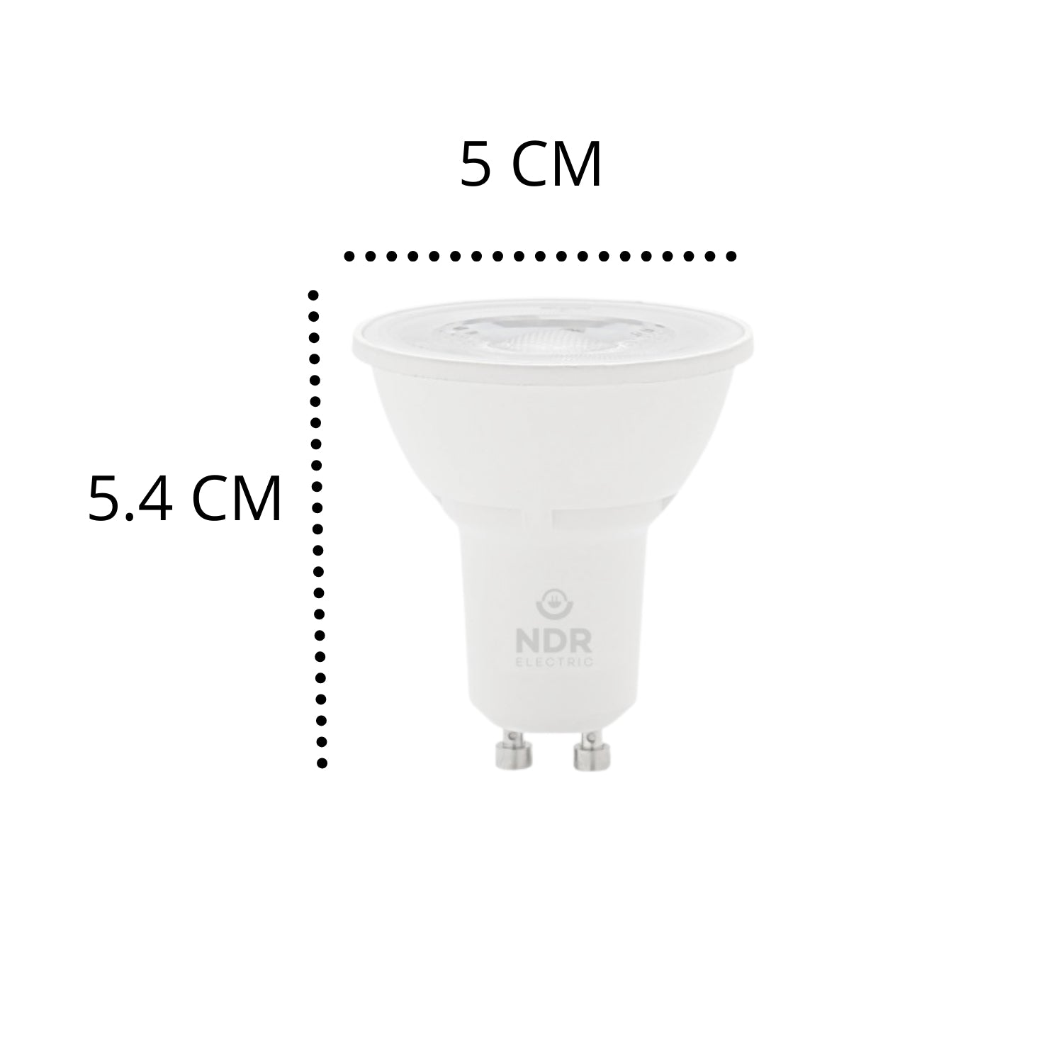 Foco GU10 Atenuable / Blanco Cálido y Neutro - Wattko