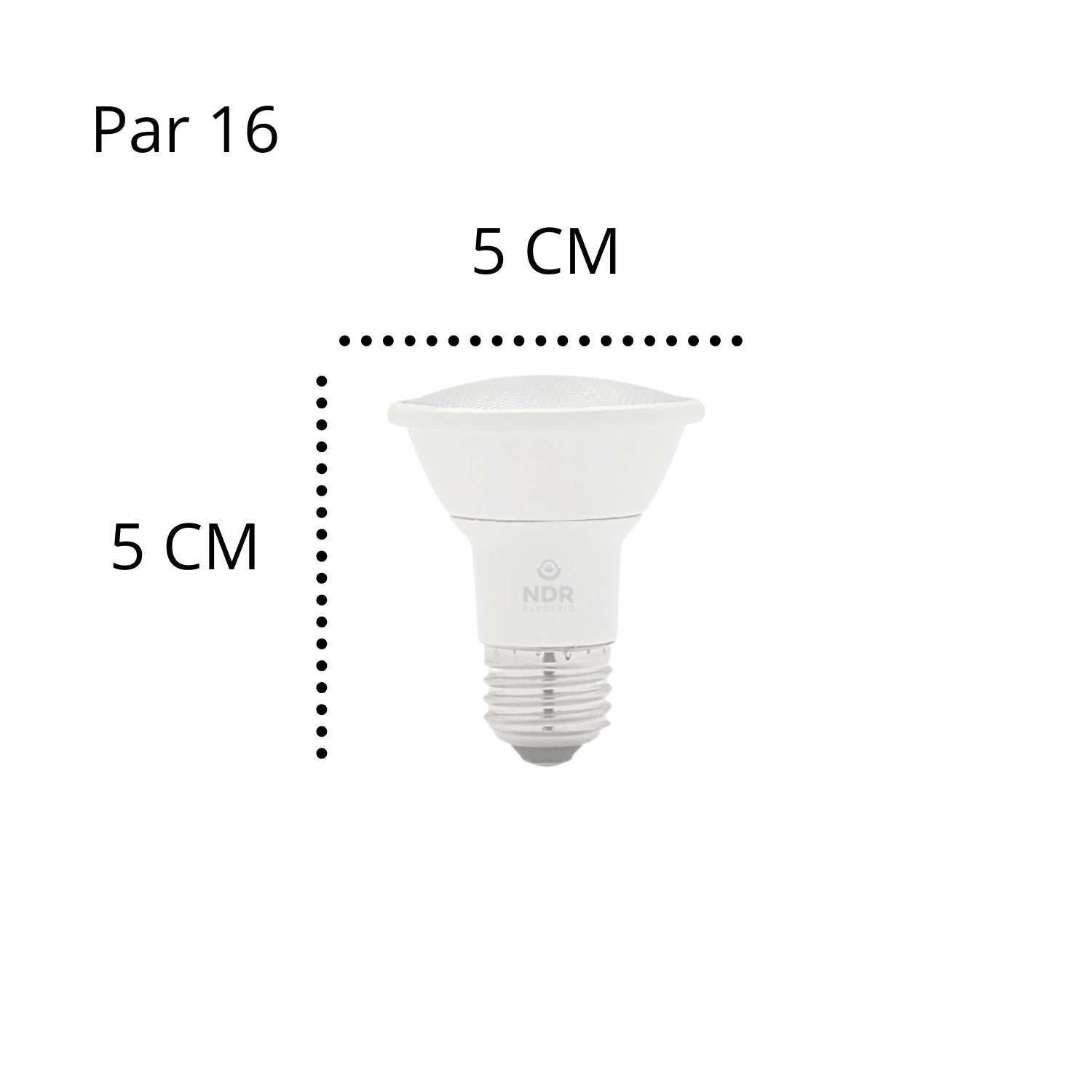 Foco PAR16 Atenuable / Blanco Cálido y Neutro - Wattko