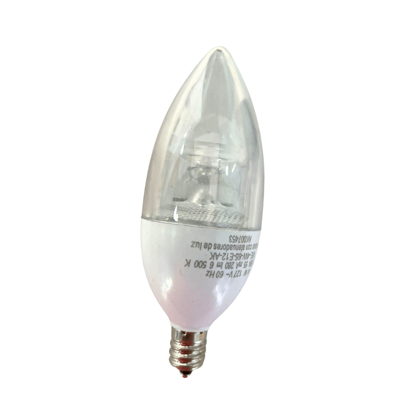 Foco Vintage 4W LED E12 Tipo Vela 127V Blanco Frío 6500K - Wattko