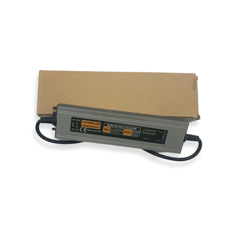 Fuente De Poder 100W, 12V o 24V Exterior IP67 - Wattko