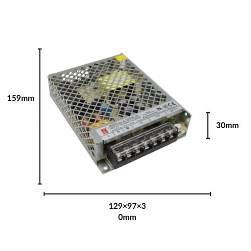 Fuente De Poder 24V 100W para interior IP20 - Wattko