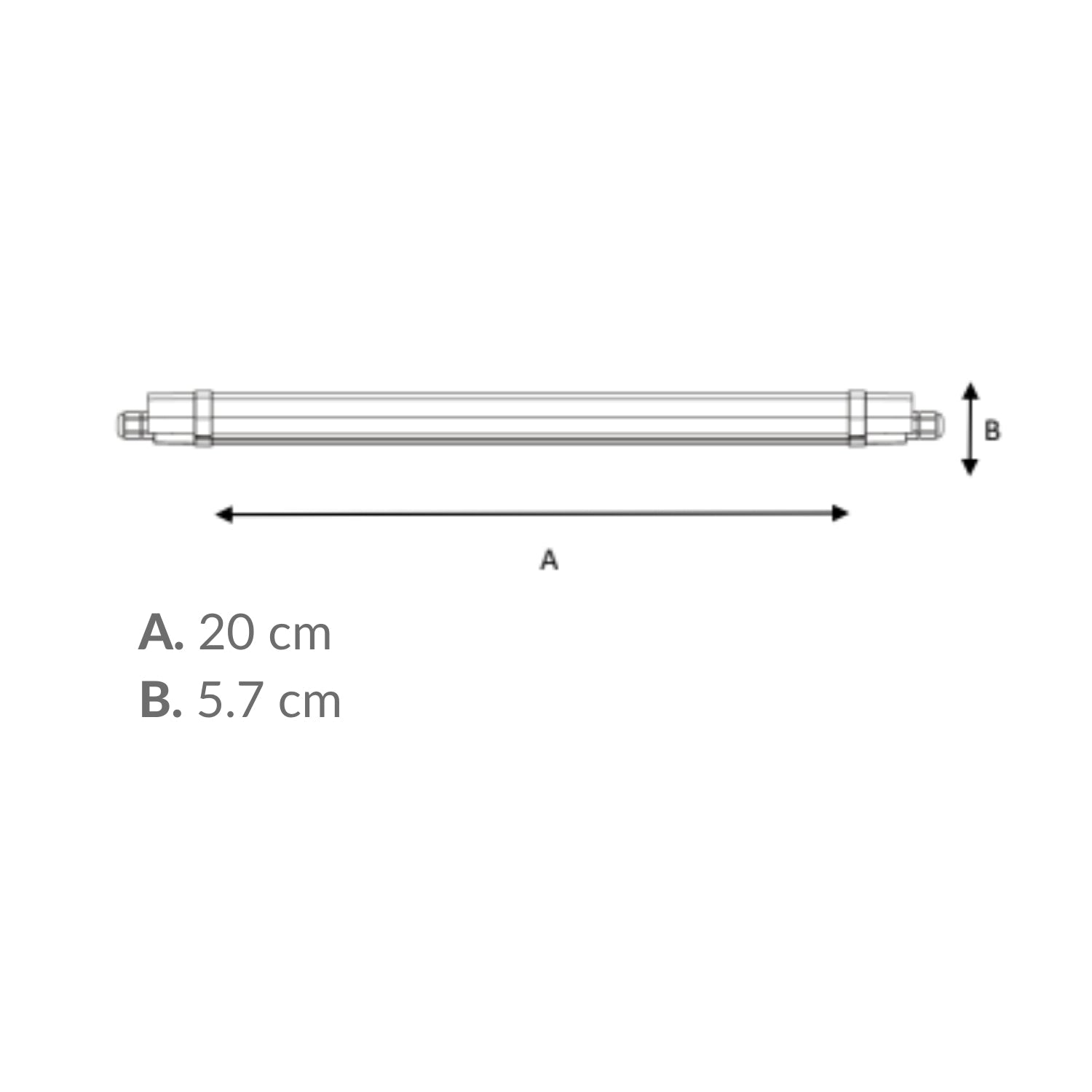 Gabinete LED con mica opalina para interconectar - Wattko