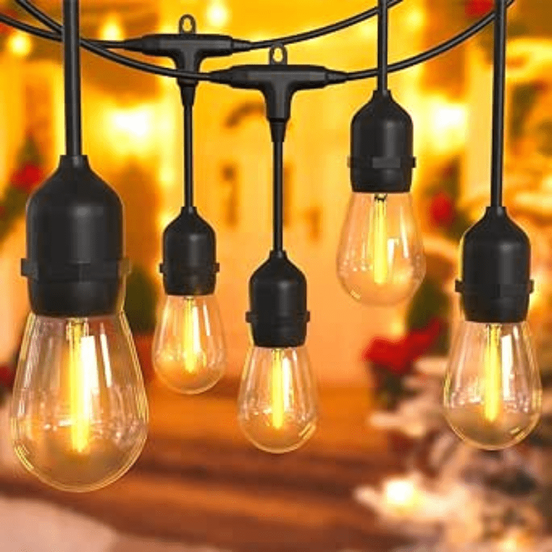 Girnalda de 10 Focos LED Blanco Cálido Exterior - Wattko