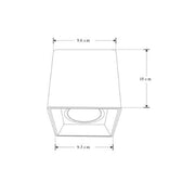 Lampara Cuadrada Sobreponer Para Exterior o Interior - Wattko