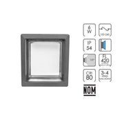 Lampara Cubo Sobreponer 12W 3K Blanco Cálido Para Exterior - Wattko